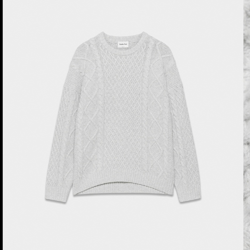 Aritzia Sunday Best Peggy sweater Heather Chrome